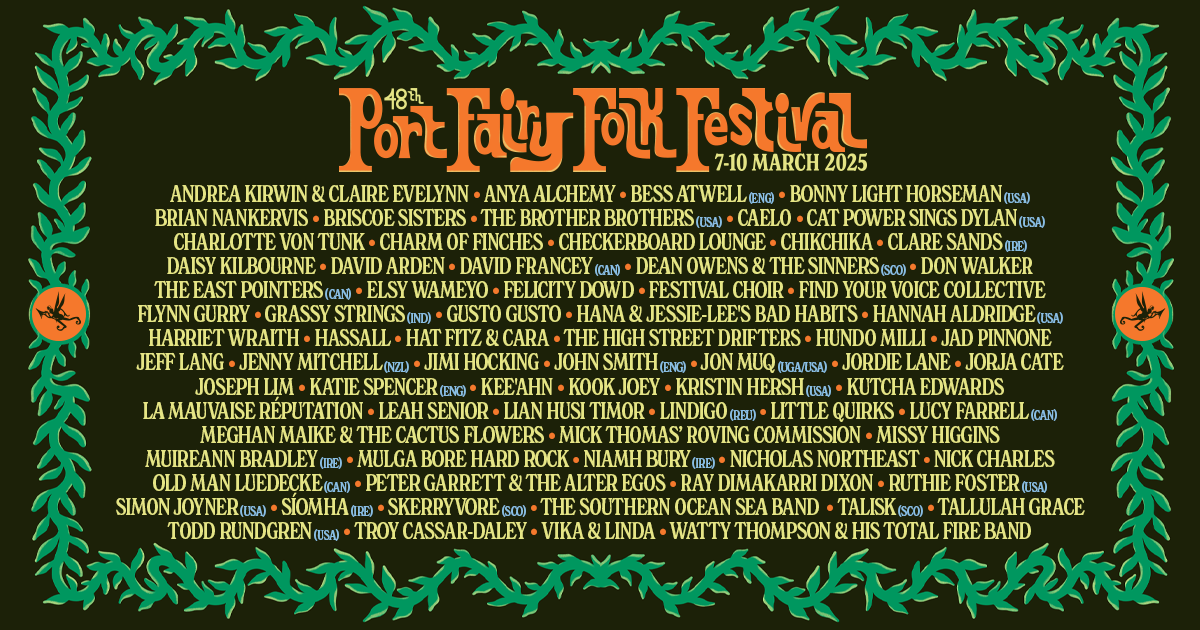 Port Fairy Folk Festival’s Lineup Just Got Even Bigger! Breaking News